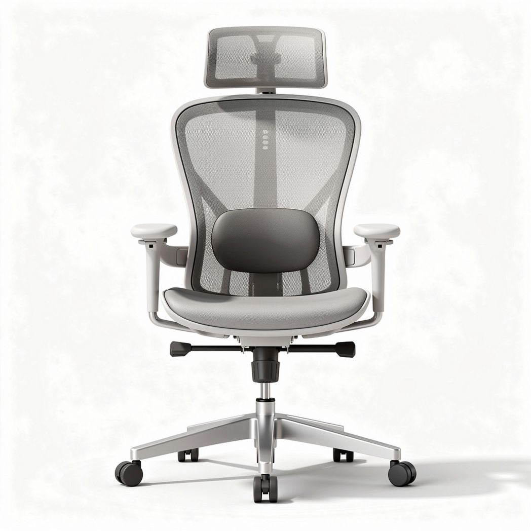 Ergonomic office chair with mesh back support adjustable height and armrests