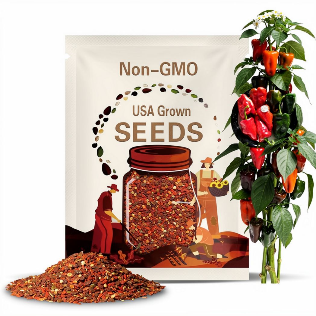 Hot Pepper- Ancho San Luis- 78 day- 4,000 scovilles- mildly hot- 25 seeds per pack