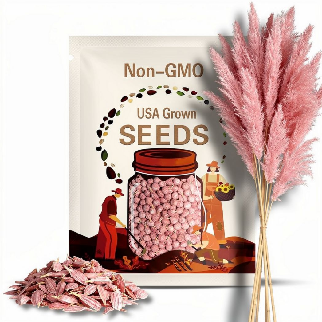 Pink Pampas Grass Seeds: Drought Tolerant Ornamental Heirloom