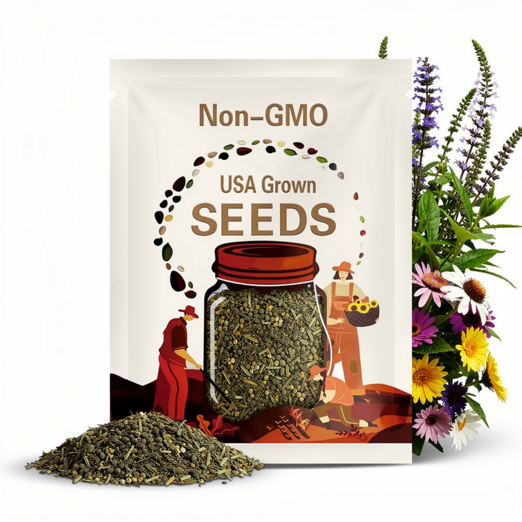 Medicinal Tea Herb Flower Seeds: 18 Variety Pack, 6100+ Non GMO Heirloom Seeds