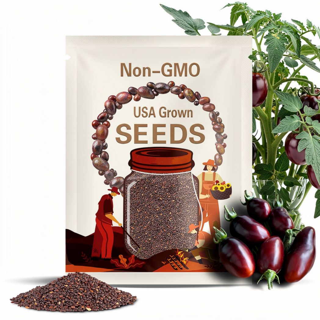 Ukraine Purple Tomato Seeds, Heirloom, Non-GMO, Solanum Lycopersicum, LY3725