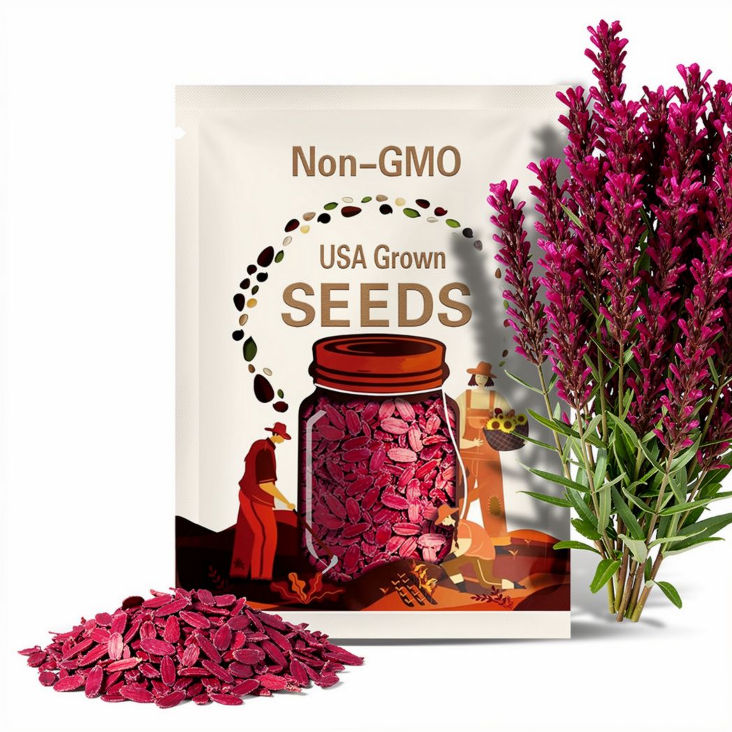 150 MAGENTA MAGIC ORACH Mountain Spinach Atriplex Hortensis Red Leaf Vegetable Greens Seeds