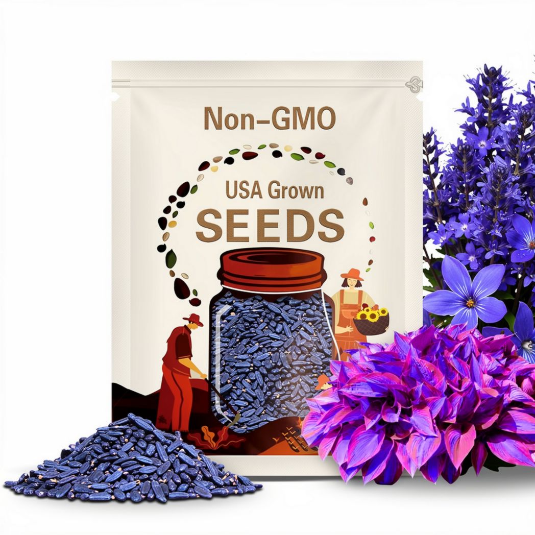 Blue Purple Hosta Seeds Shade Perennial Garden