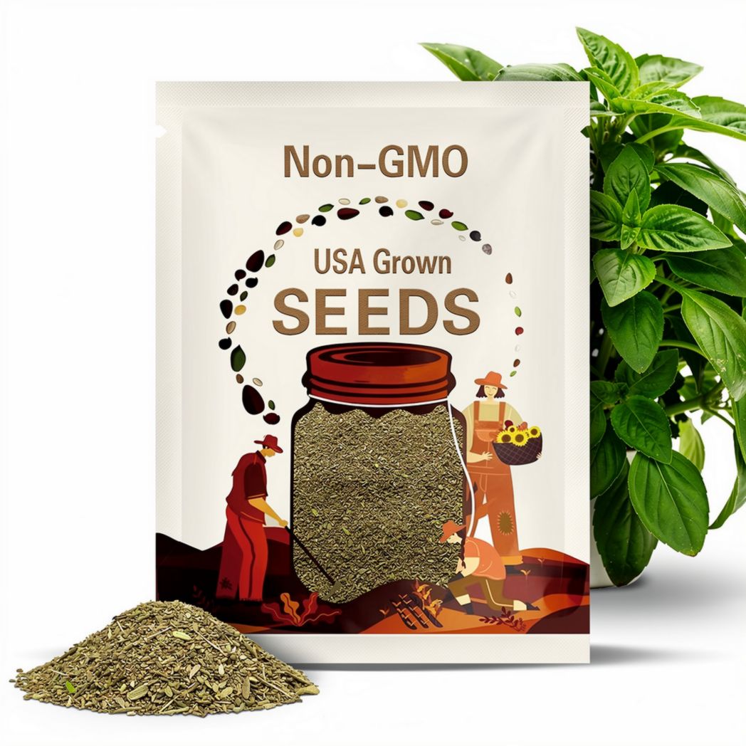 Holy Basil, Tulsi Herb Heirloom Seeds