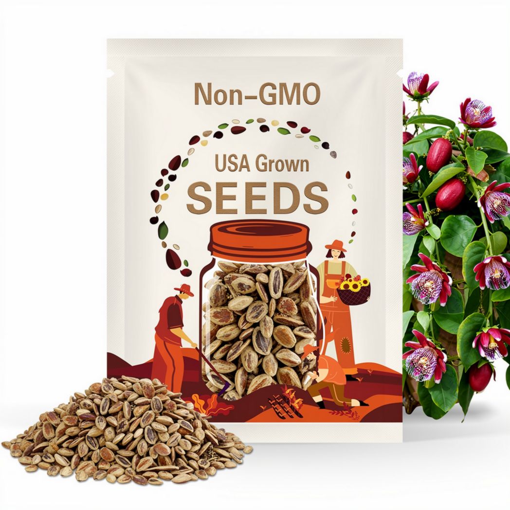 Giant Granadilla Seeds! 10 All Natural Heirloom Seeds -  Passiflora quadrangularis-Save Big on More Packs -Mix and Match- Sale!
