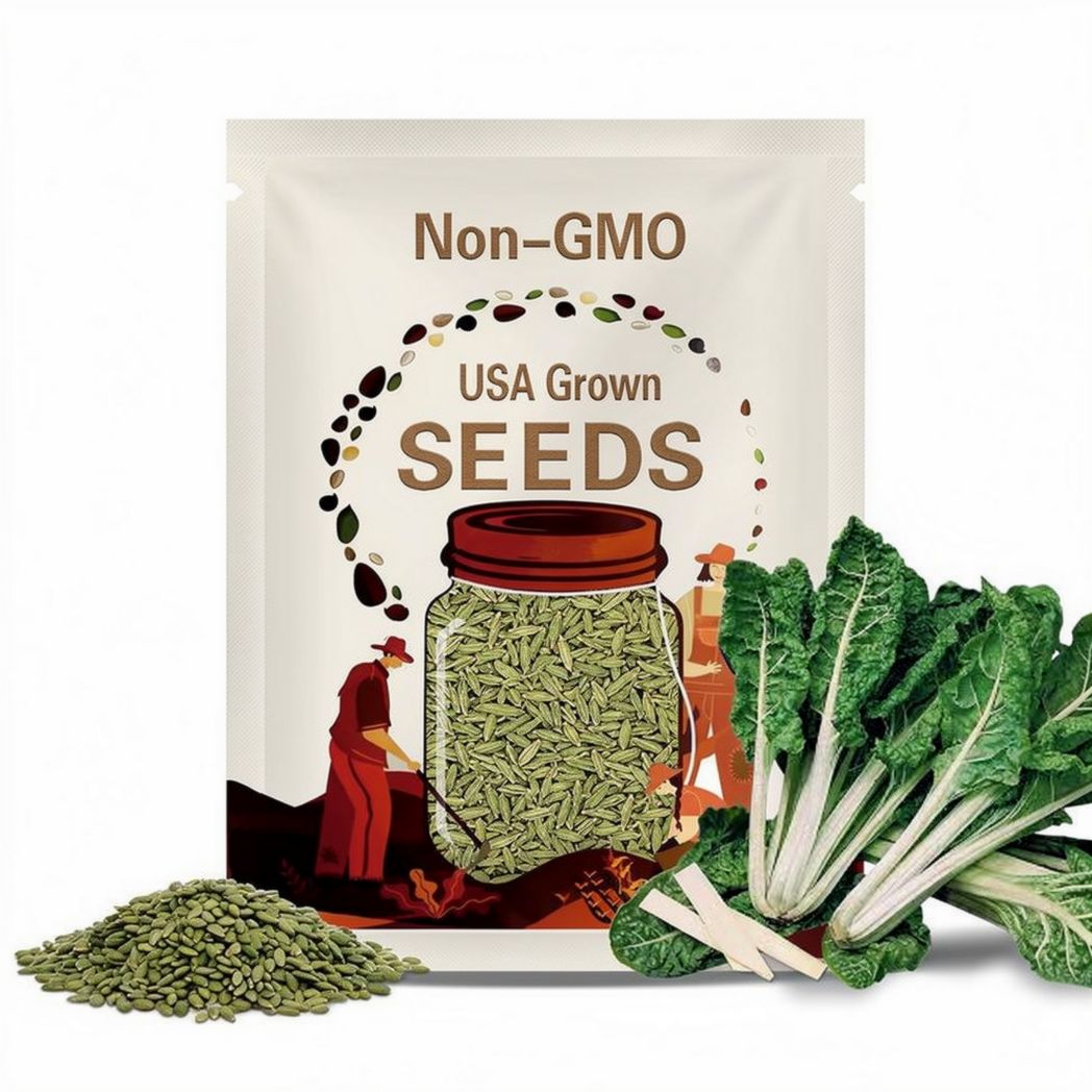 Premium Green Lucullus Swiss Chard - Fresh Organic, Heirloom Seeds - Extremely Popular Variety - Use in Salads and Great Steamed. Nutritious