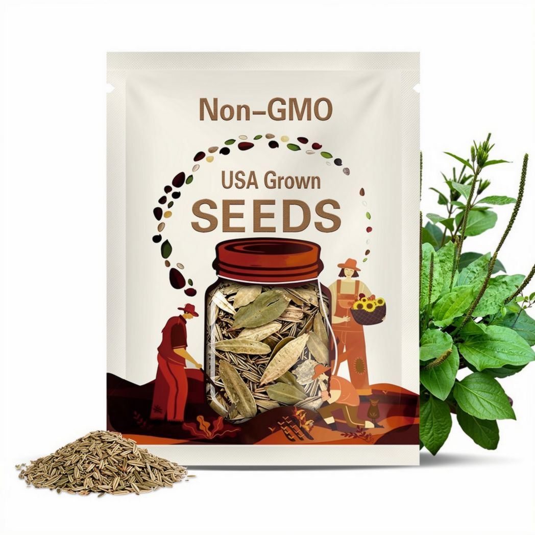 Organic Broadleaf Plantain Seeds ~ Plantago major