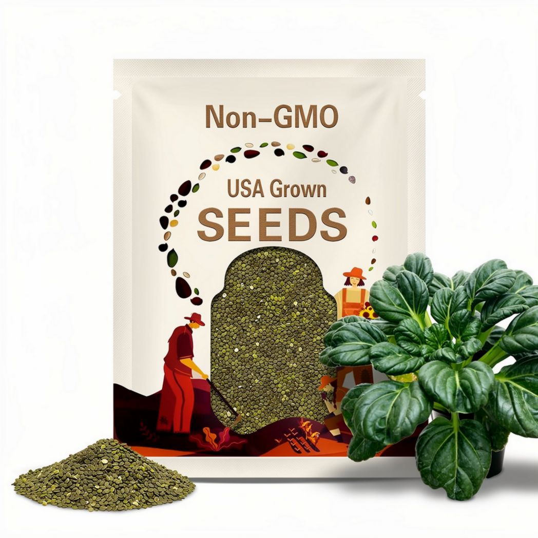 40 Seeds| Tatsoi Mustard Green Seeds - Perennial -Authentic Seeds-Flowers -Organic. Non GMO -Vegetable Seeds-Mix Seeds for Plant-B3G1#7031