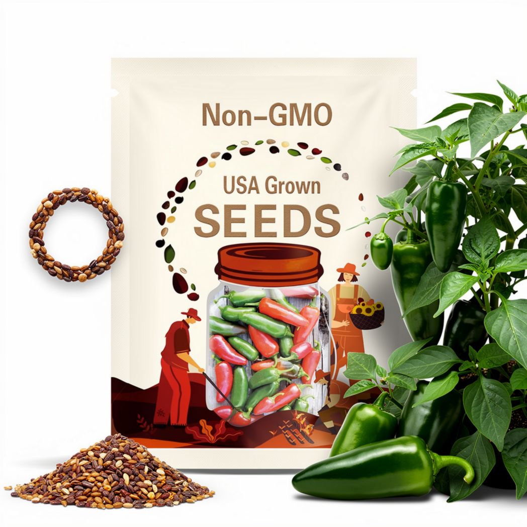 Jalapeno Early Hot Pepper Seeds 50+ Vegetable Heirloom NON-GMO USA