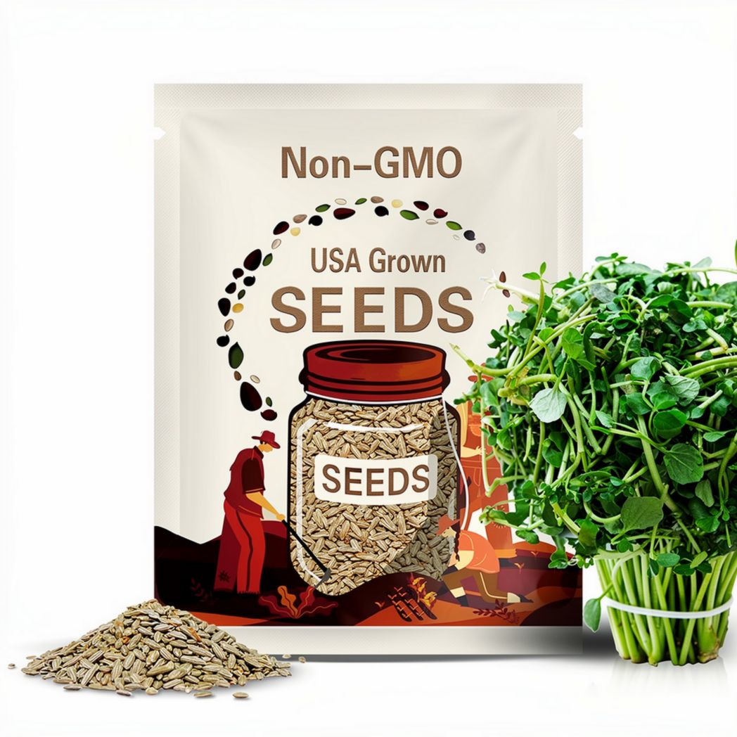 hạt giống xà lách xoong-Watercress seeds- 1g