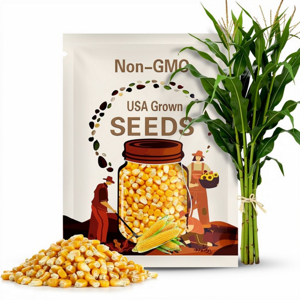 200 Seeds Golden Bantam Corn Seeds Live for Planting, Sweet Corn Seeds Easy for Growing from Seeds
